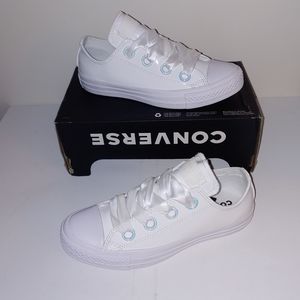 Ribbon lace patent synthetic converse